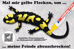 Feuersalamandermodell zum Bemalen - 1 Modell + 1 Stift